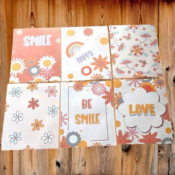 Set of 6 Nursery or Childrens Room Canvas Art Prints 11" x 14" No Frame - Picture 1 of 7